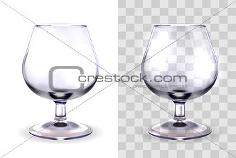 Brandy glass transparent