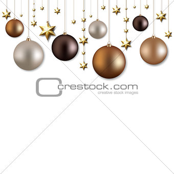 Christmas Garland With Ball And Stars