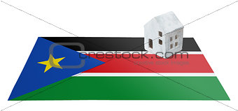 Small house on a flag - South Sudan