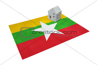 Small house on a flag - Myanmar