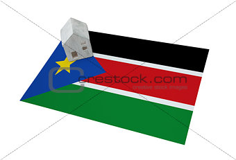 Small house on a flag - South Sudan