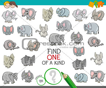 find one of a kind with elephant characters
