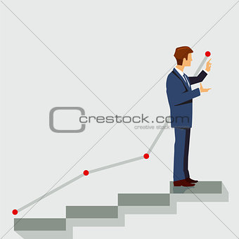 Career plan, symbol illustration