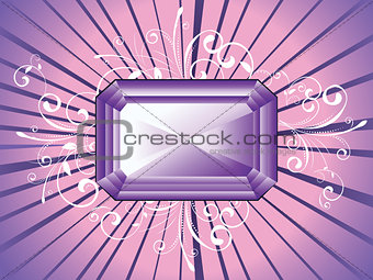 Decorative Background with Amethyst