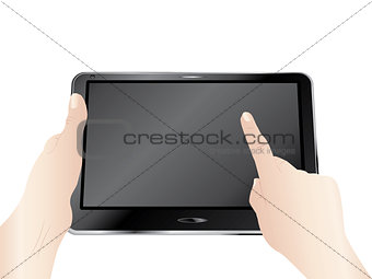 Digital Tablet in Hands