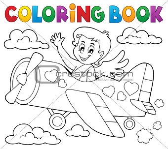 Coloring book Cupid topic 5