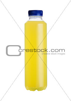 Bottle of hydro powered energy drink isolated