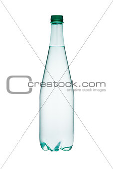 Plastic bottle of healthy clear still water 