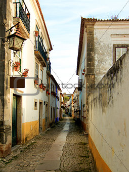 Medieval Street in Obidos