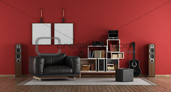 Red music room
