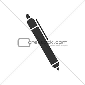 Ball pen black icon