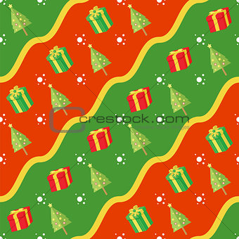 Seamless Christmas Gift Pattern