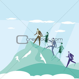 Business Successfully ascend illustration