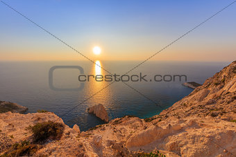 sunrise in Lefkada island, Greece