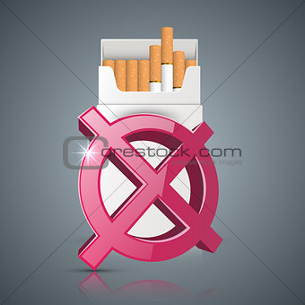 Harmful cigarette, viper, smoke, business infographics.