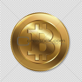 Bitcoin Sign Isolated
