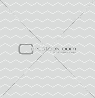 Tile vector pattern with white zig zag on grey background