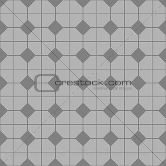 Tile vector pattern with grey, black and white floor background