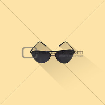 Simple Sunglasses Icon, Vector