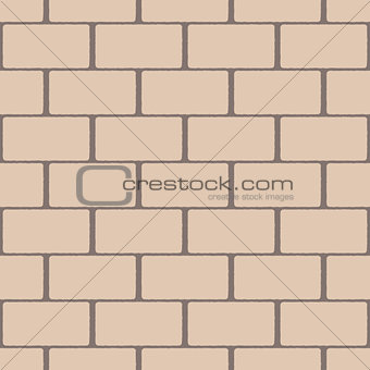 Beige seamless pattern imitating a brick wall