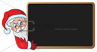 Santa Claus with blackboard theme 1