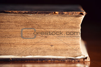 Very Old Bible Close Up