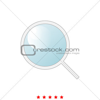 Magnifying glass or loupe it is icon .