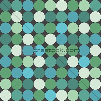 Green big dots tile vector  pattern or background