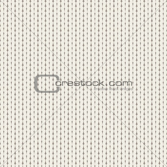 Knitted white seamless vector pattern.