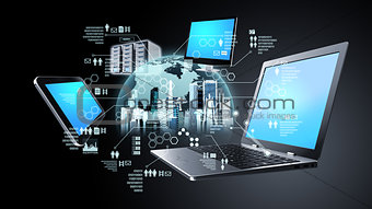 Internet information technology concept