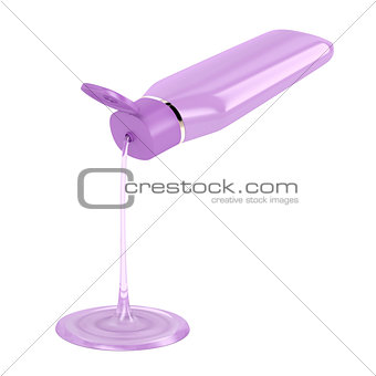 Pouring shampoo or other liquid