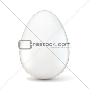 White egg. 3D
