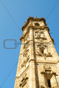 Tower of the Church of Santa Catalina in Valencia, Spain
