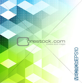 Abstract retro geometric background. Template brochure design