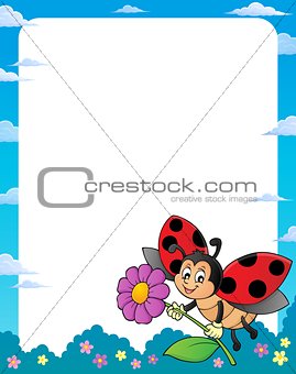 Ladybug theme frame 1