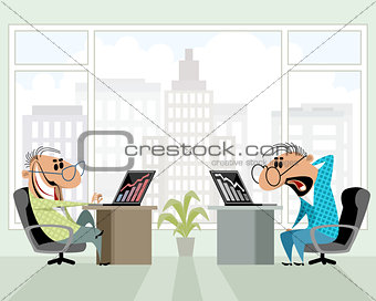 Two men in the office