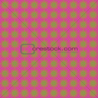Seamless pattern with geometric floral ornament