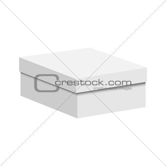 Blank paper or cardboard box