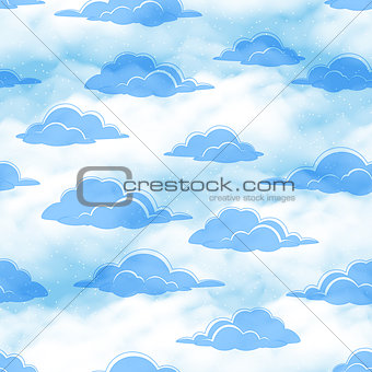 Sky with Clouds Seamless