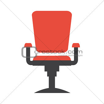 Modern Office chair. Flat and solid color design.