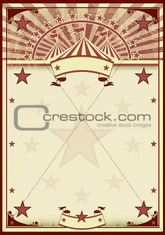 Circus stars vintage poster