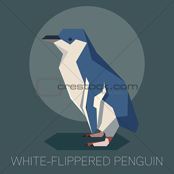 Flat white-flippered penguin