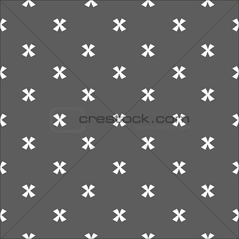 X cross geometric pattern. Simple subtle seamless background.