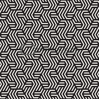 Vector seamless abstract shapes pattern. Modern stylish stripes texture. Repeating geometric tiles