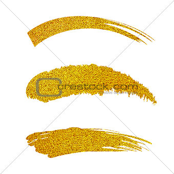 golden paint brushes