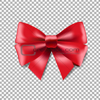 Red Ribbon Bow Transparent Background