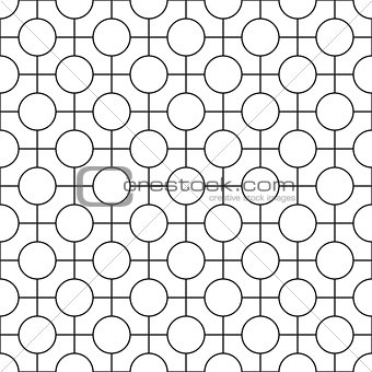 Simple seamless geometric pattern - vector grid background