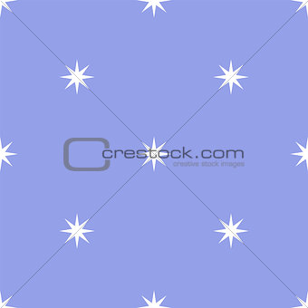 Vector seamless pattern with stars on a blue background. Simple minimalistic design