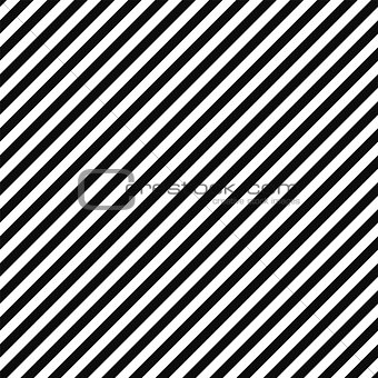 Vector diagonal striped background - black and white seamless geometric pattern