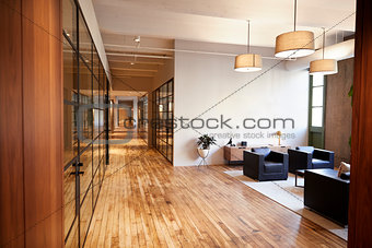 Empty lounge and meeting area in luxury business premises